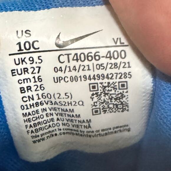 Nike Team Hustle D 10 Monster Shoes Blue Furry Face Toddler Size 10C Rare Cute - Picture 7 of 8